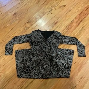 Black brown and blue Talbots size small dress